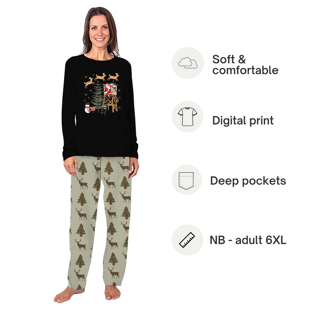 Christmas Classic Camo Pajamas For The Whole Family With Plus Size