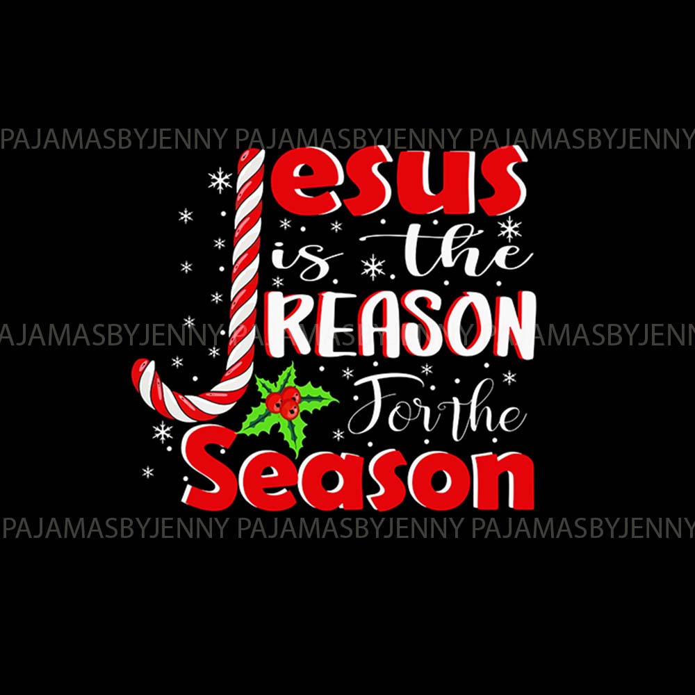 Christian Family Christmas Pajamas With Bible Verse And Candy Cane