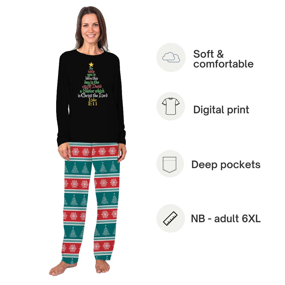Christian Matching Family Christmas Pajamas And Dog