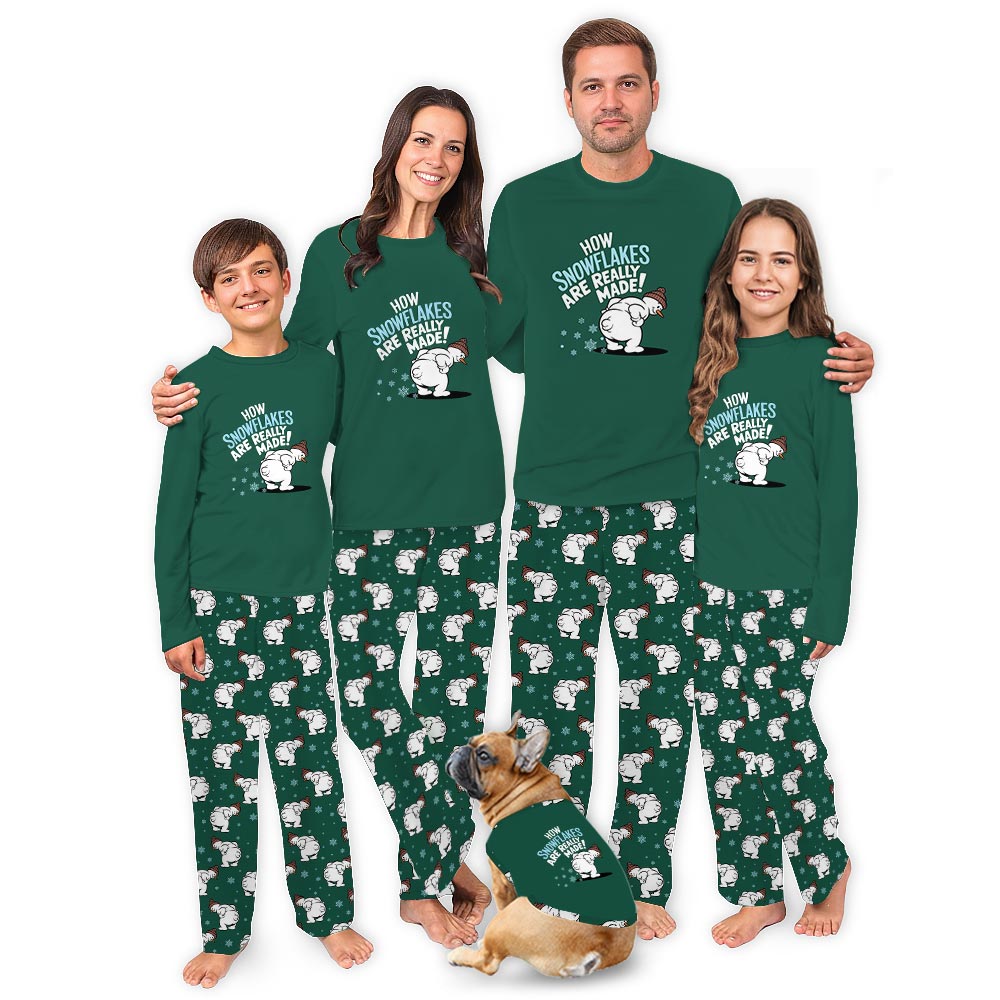 Snowman Funny Christmas Pajamas For Adults And Kids
