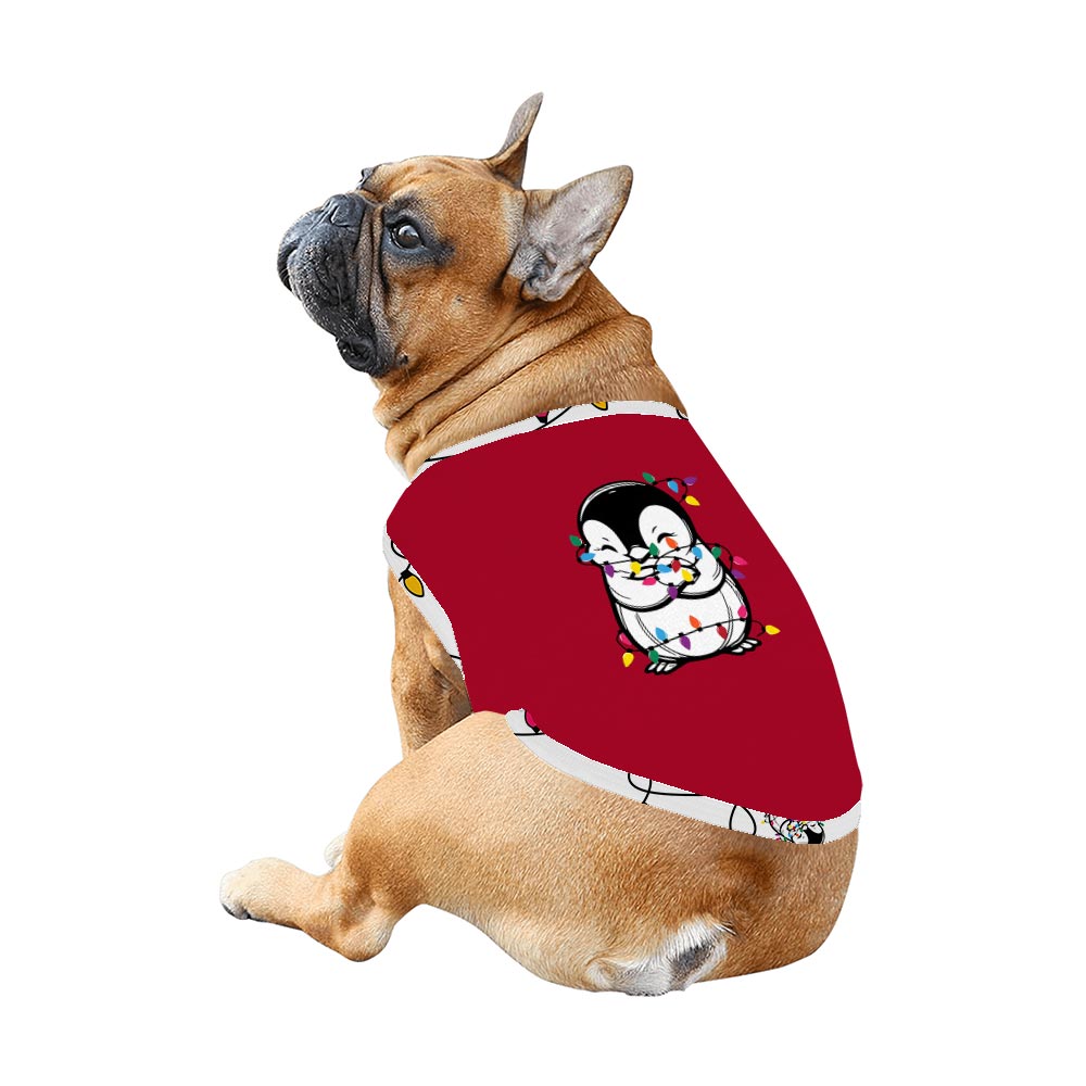 Cute Penguin With Christmas Light Matching Pjs For Family And Dog Cute Penguin With Christmas Light Matching Pjs For Family And Dog