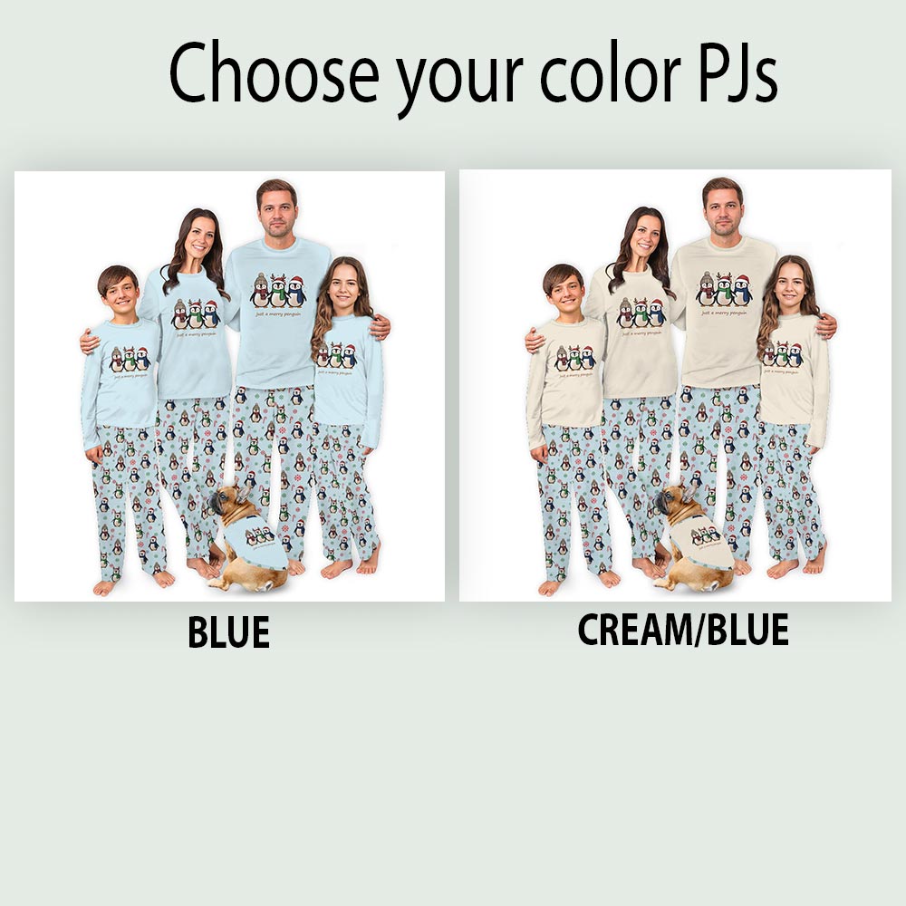 Cute Just A Merry Penguin Saying Family Christmas Pajamas Cute Just A Merry Penguin Saying Family Christmas Pajamas