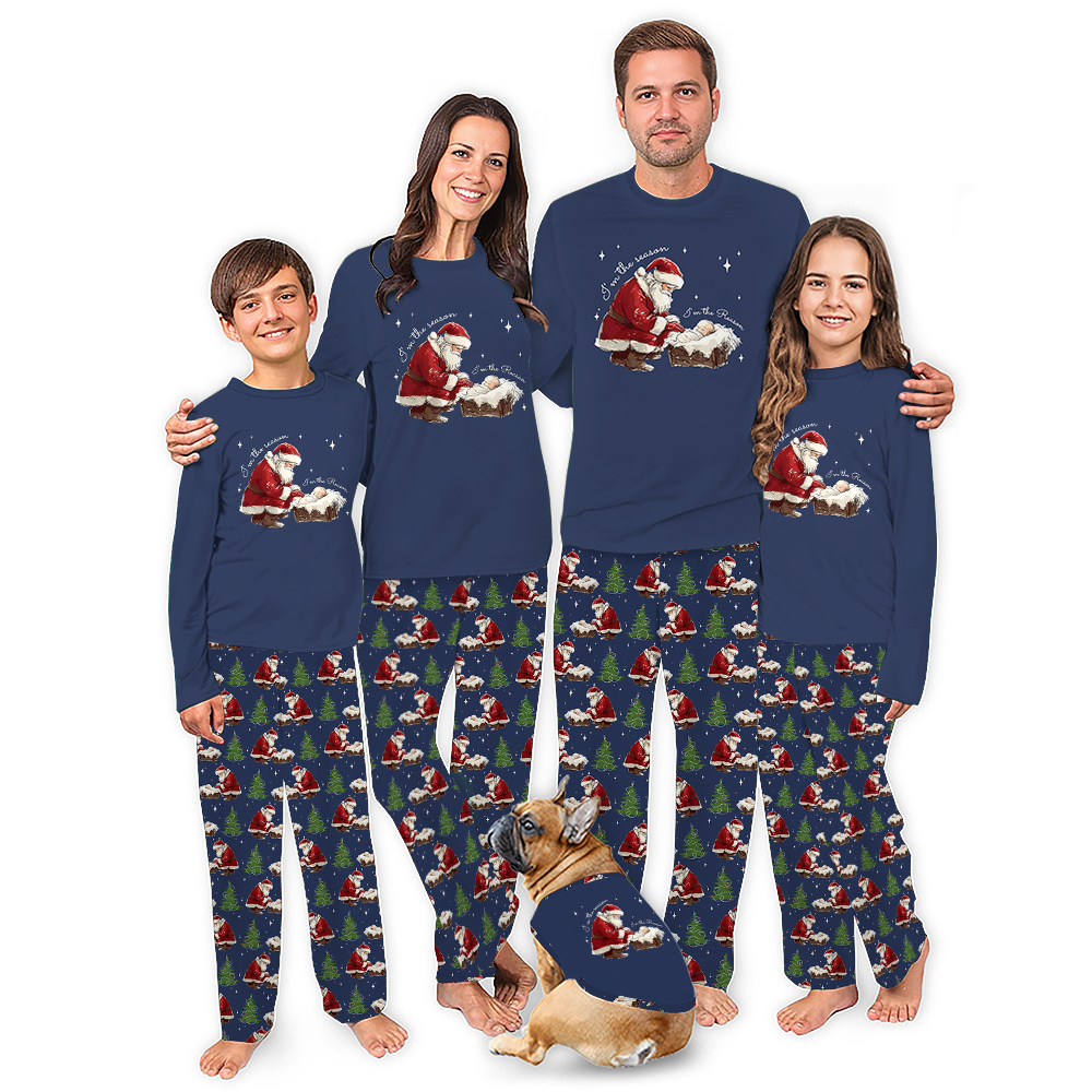 I am the Season I am the Reason Santa Claus Christian Xmas Pjs
