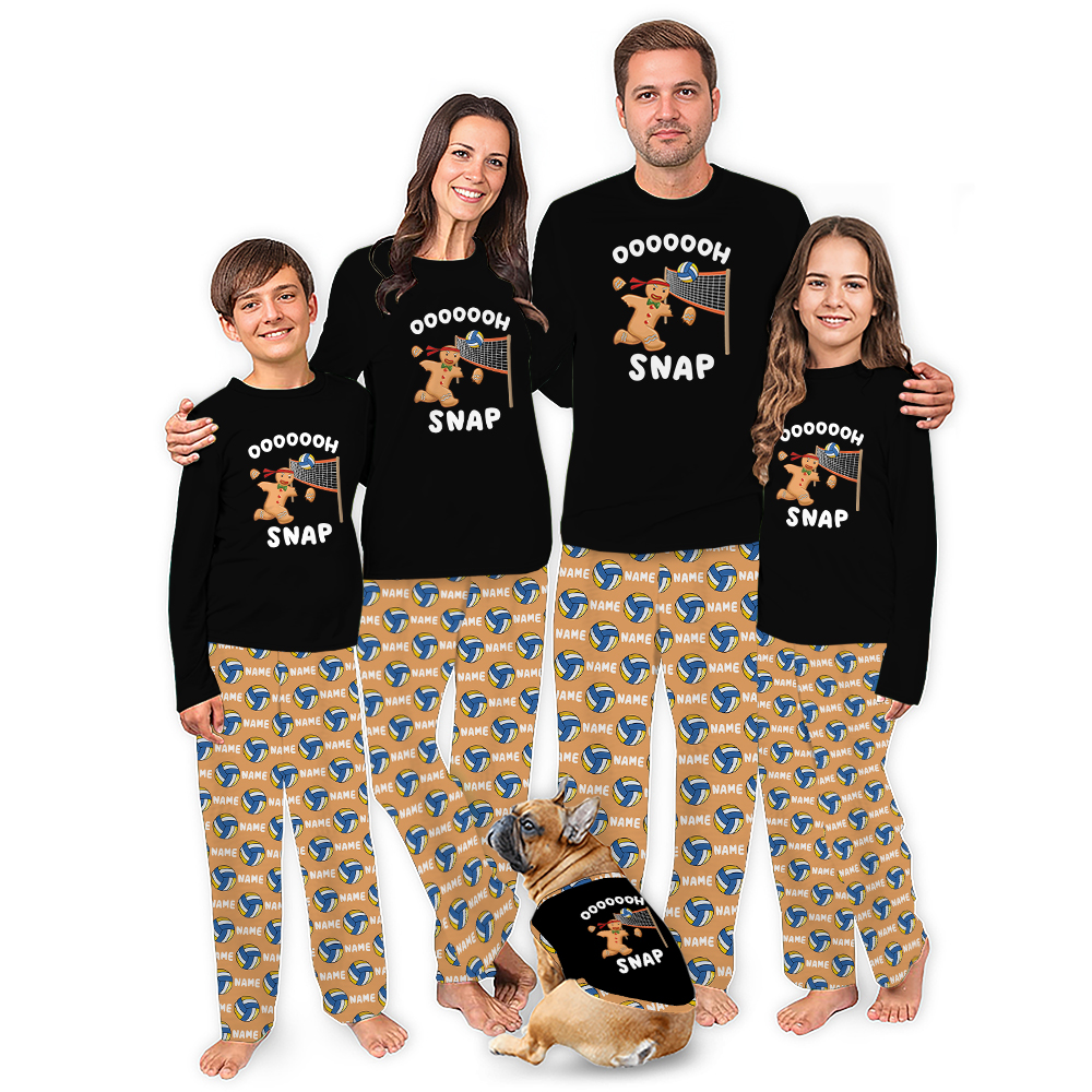 Custom Name Volleyball Matching Christmas Jammies Live Preview Custom Name Volleyball Matching Christmas Jammies Live Preview