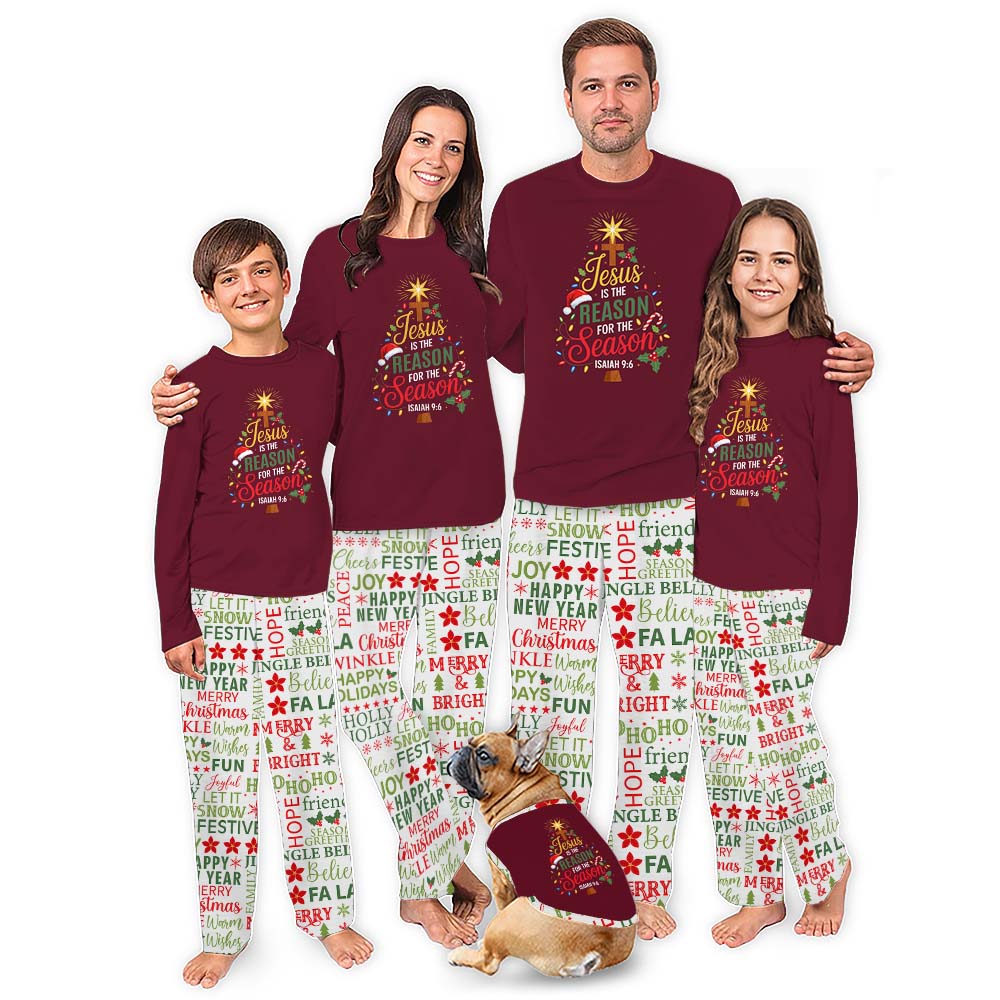 Matching Christian Christmas Pjs With Bible Verse Isaiah 9 6 Matching Christian Christmas Pjs With Bible Verse Isaiah 9 6