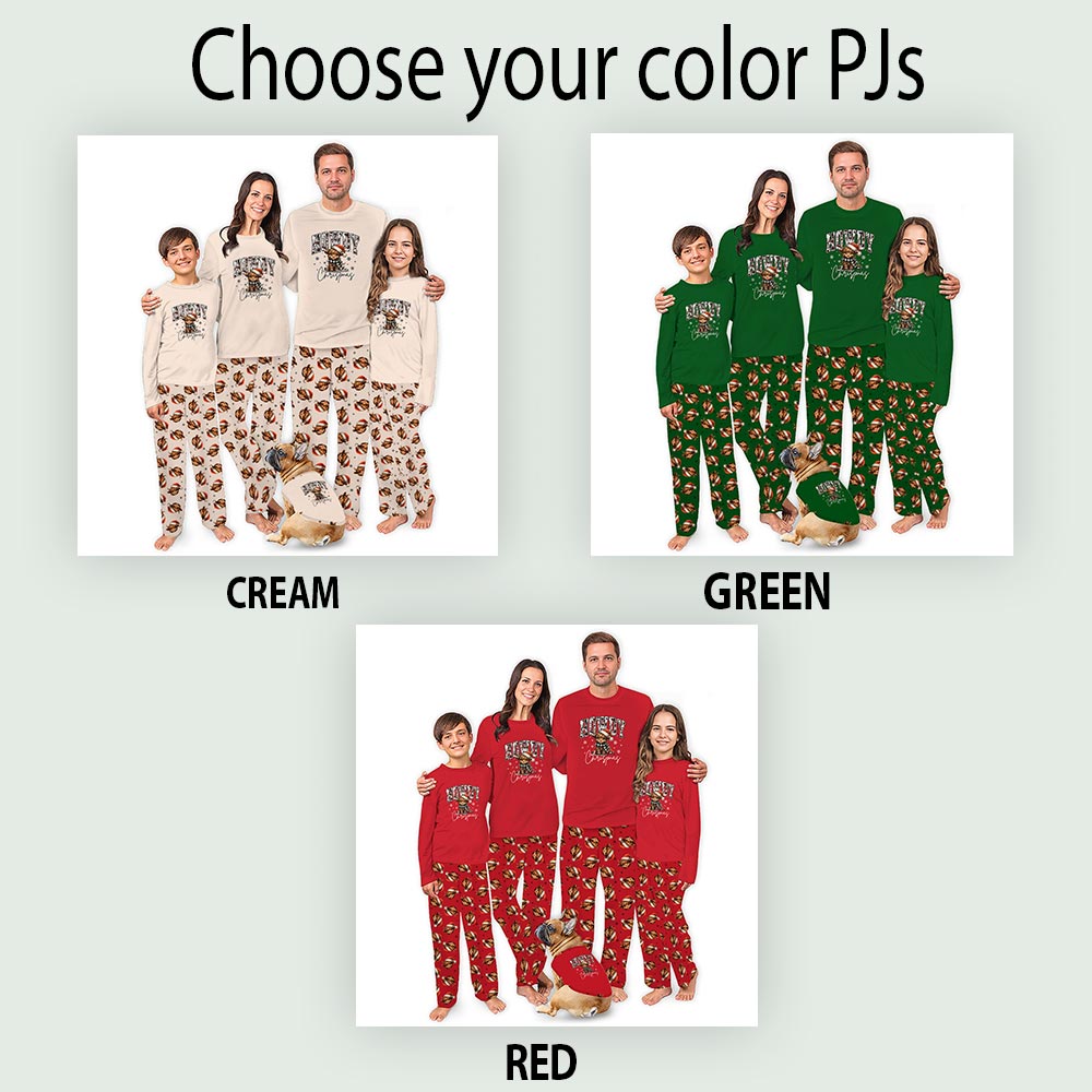 Highland Cow Howdy Christmas Matching Family Jammies