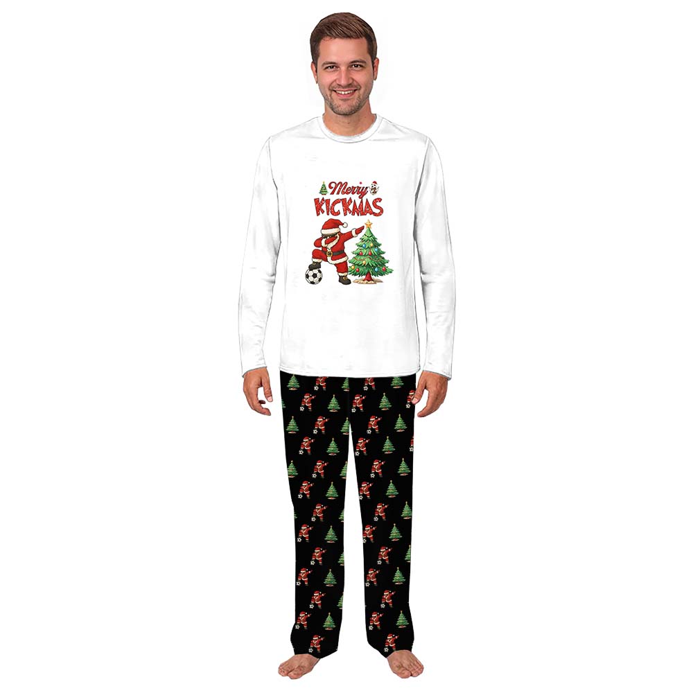 Soccer Santa Dope Coordinating Family Christmas Pajamas With Plus Size
