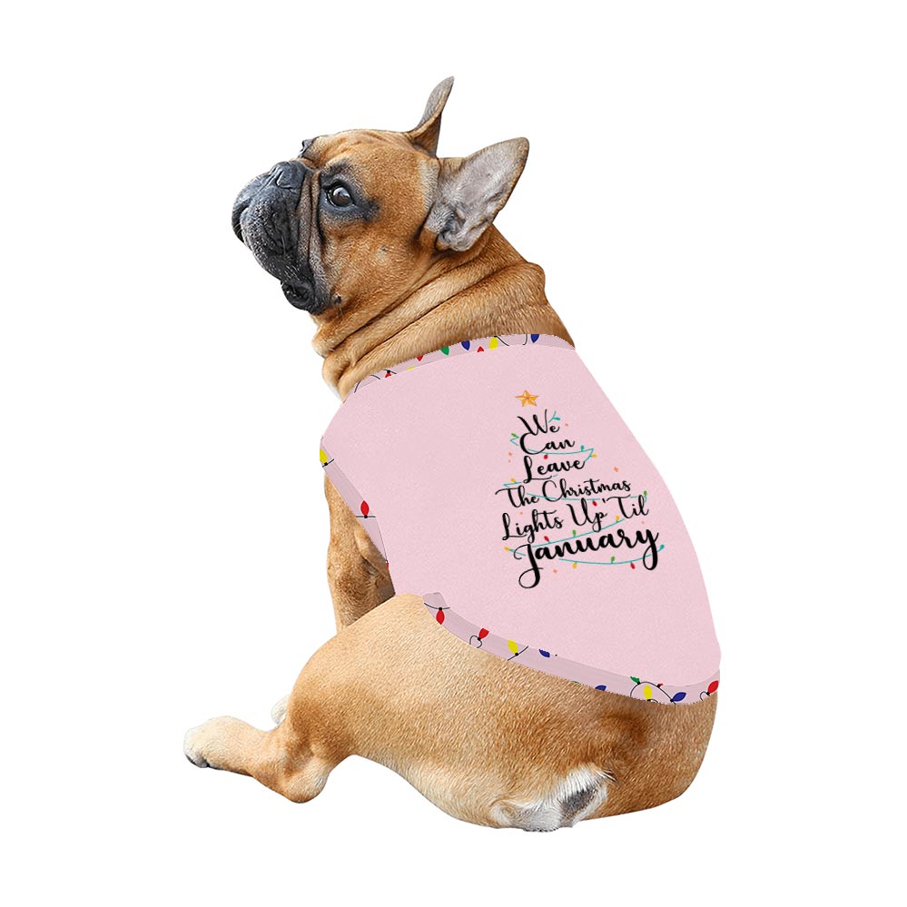We Can Leave The Christmas Lights Up 'Til January Holiday PJ Set