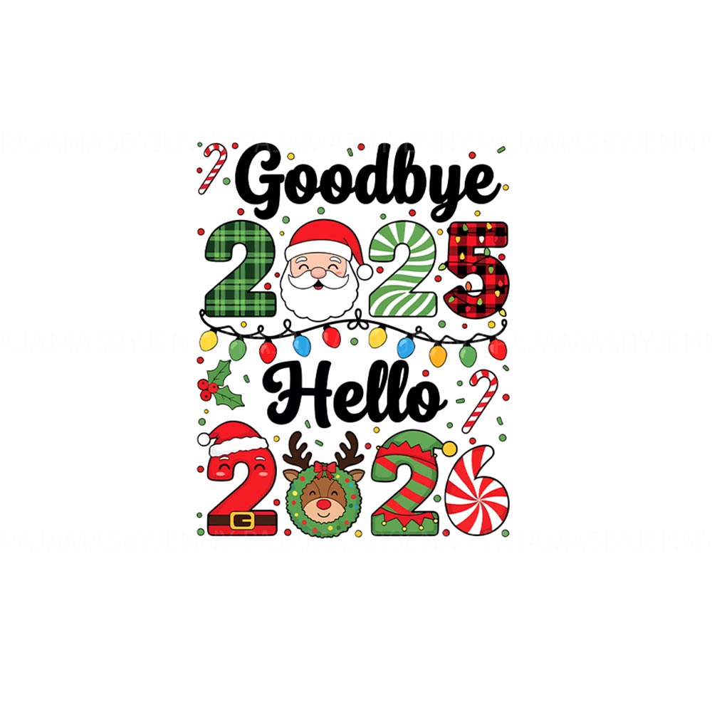 Festive Welcome New Year Christmas Pajamas Dog and Owner