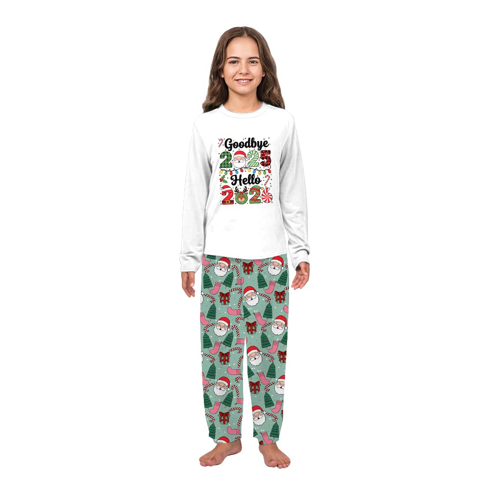 Festive Welcome New Year Christmas Pajamas Dog and Owner