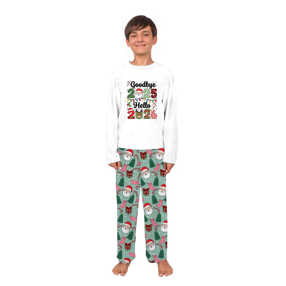 Festive Welcome New Year Christmas Pajamas Dog and Owner