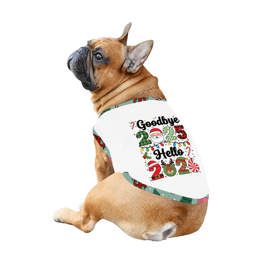 Festive Welcome New Year Christmas Pajamas Dog and Owner