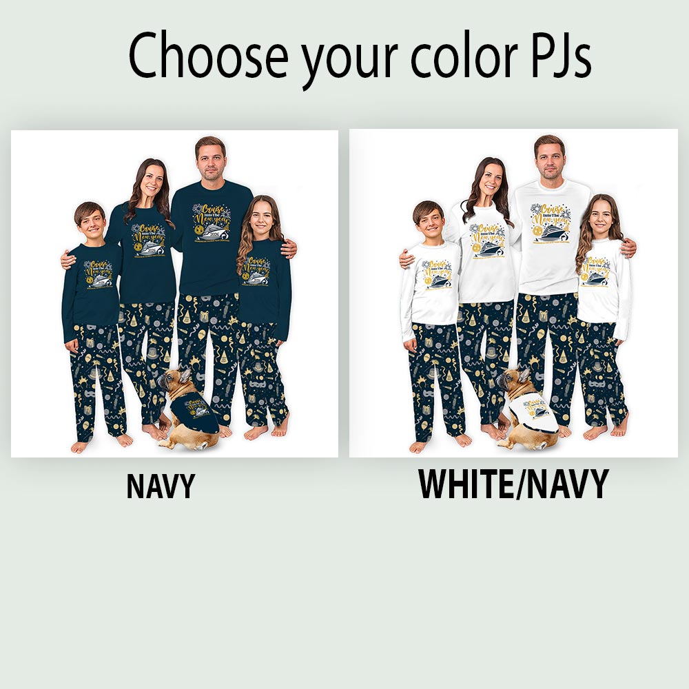 New Year Cruise Matching Pajamas For The Whole Family