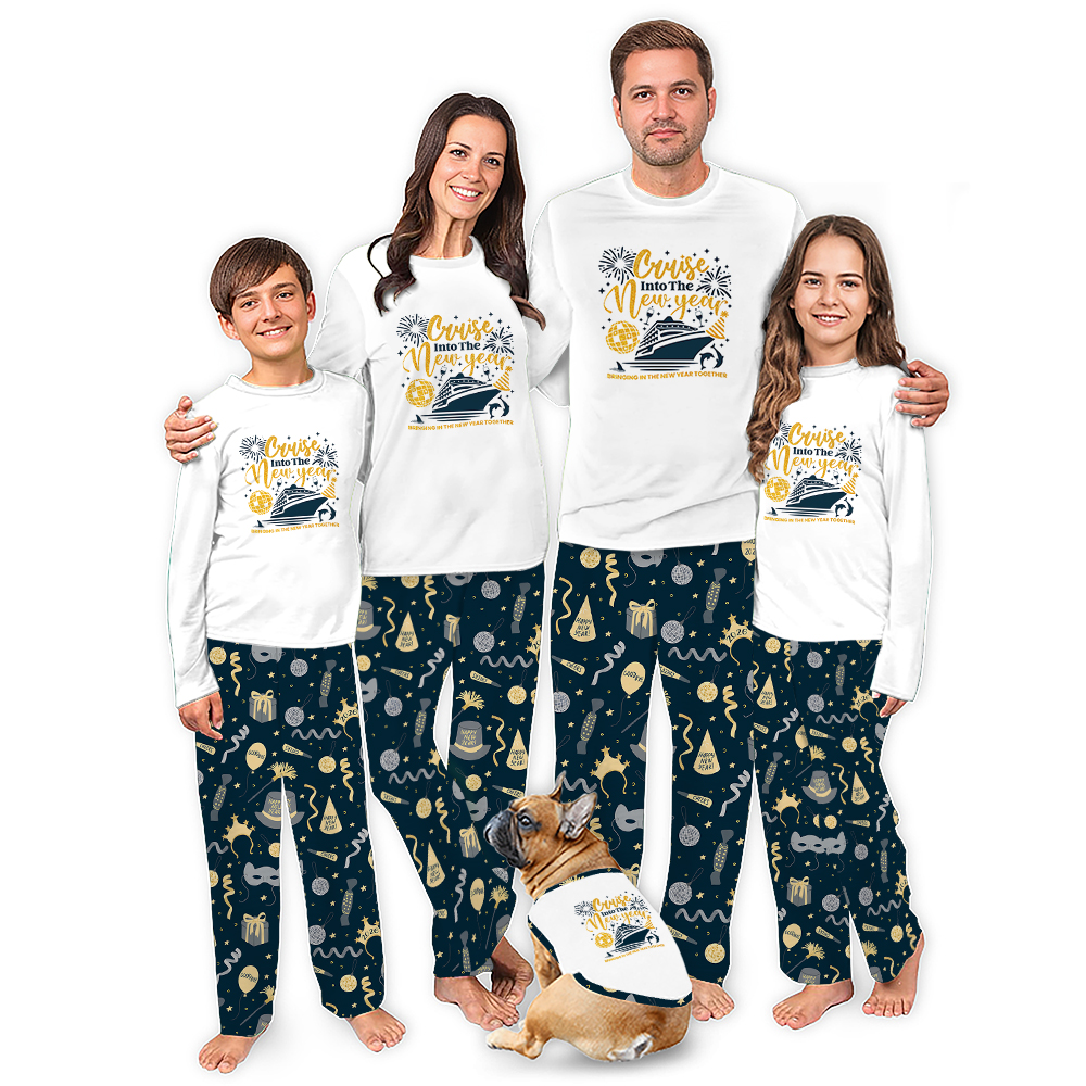 New Year Cruise Matching Pajamas For The Whole Family