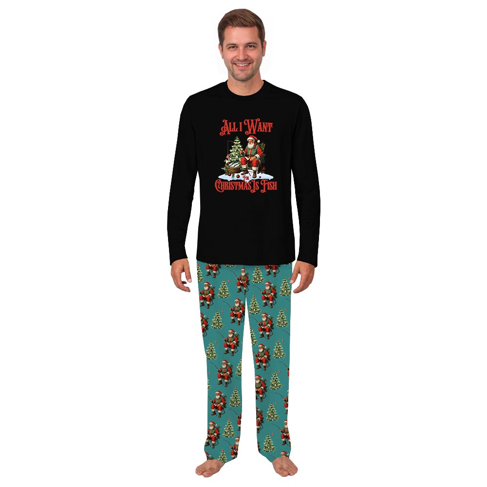 All I Want Christmas Is Fishing Matching Family Christmas Pajamas All I Want Christmas Is Fishing Matching Family Christmas Pajamas