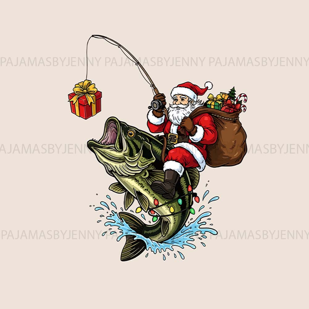 Fisherman Santa Matching Christmas Pajamas For Dog And Owner
