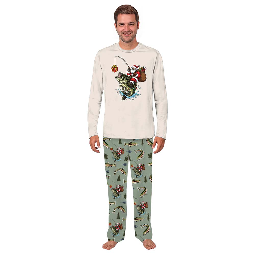 Fisherman Santa Matching Christmas Pajamas For Dog And Owner