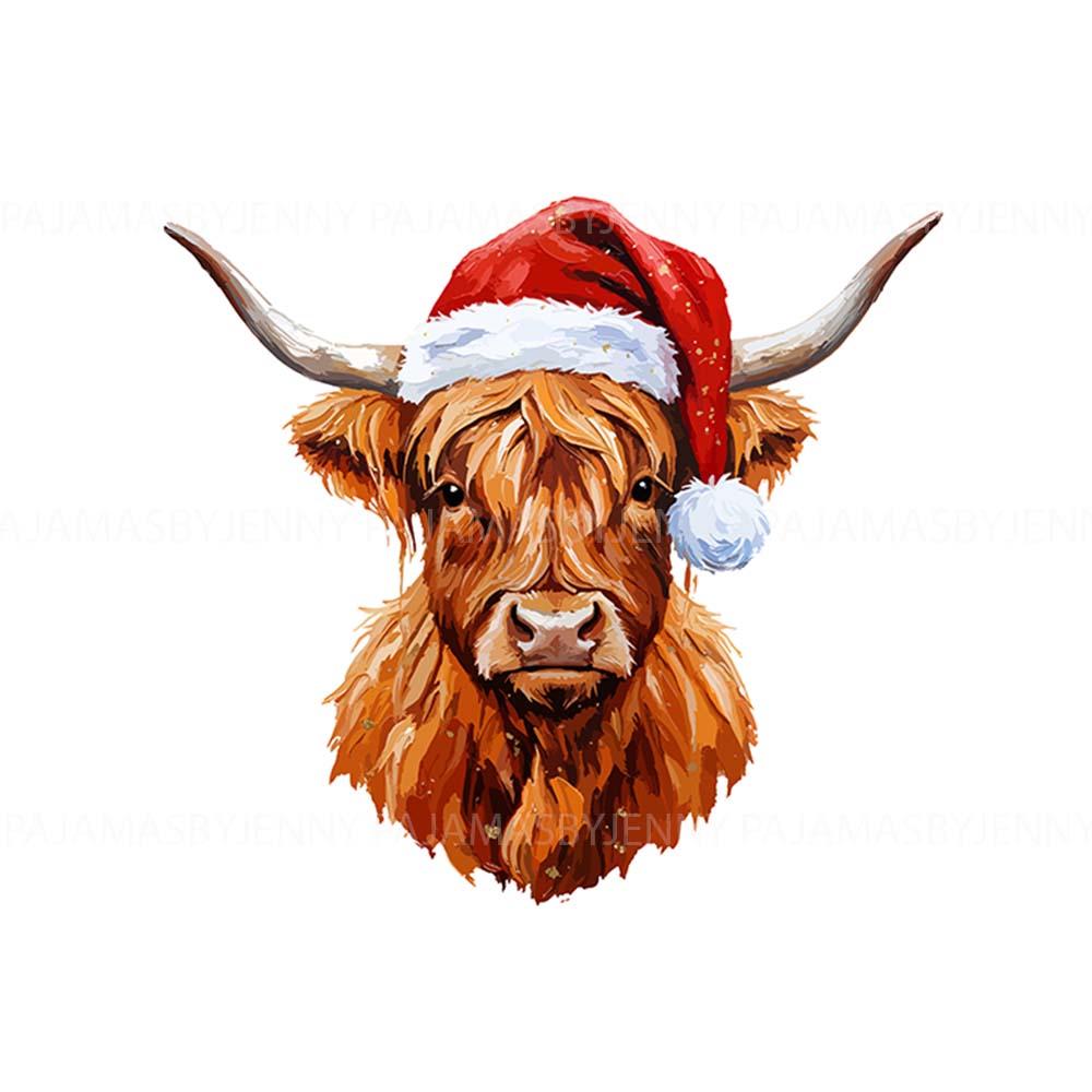 Highland Cow Christmas Pajamas For Family Plus Size Highland Cow Christmas Pajamas For Family Plus Size