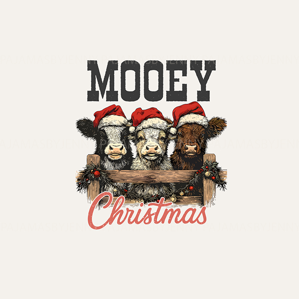 Highland Cow Mooey Christmas Cute Matching Pajama Sets Highland Cow Mooey Christmas Cute Matching Pajama Sets