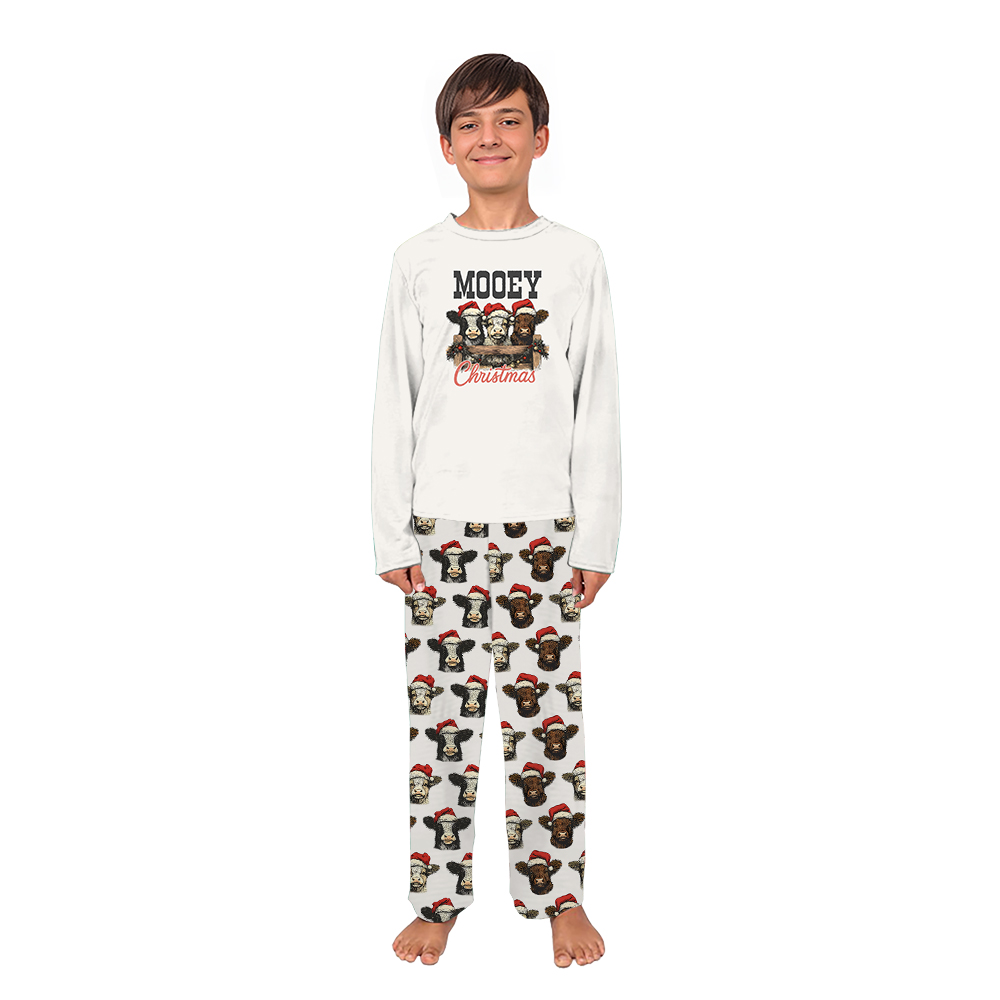 Highland Cow Mooey Christmas Cute Matching Pajama Sets Highland Cow Mooey Christmas Cute Matching Pajama Sets