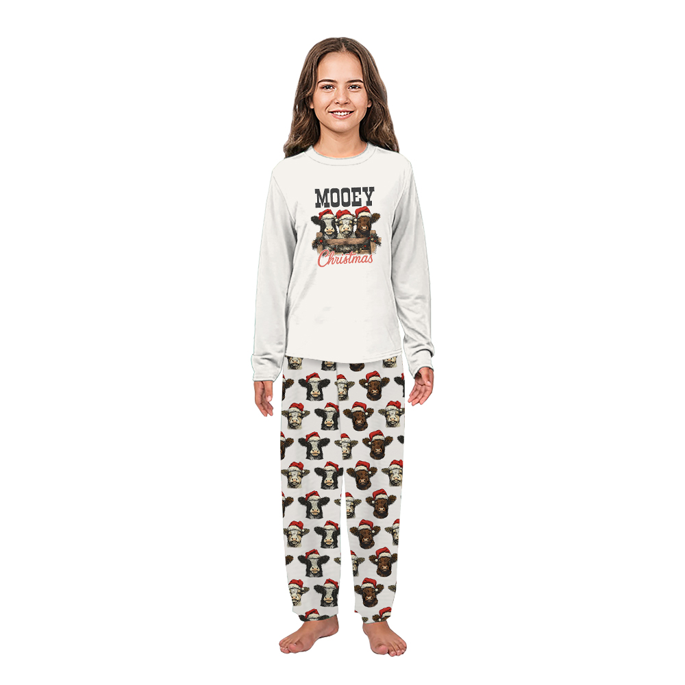 Highland Cow Mooey Christmas Cute Matching Pajama Sets Highland Cow Mooey Christmas Cute Matching Pajama Sets