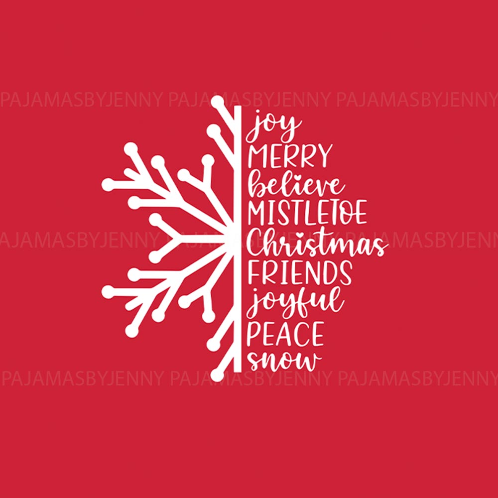 Snowflake Christmas with funny Quote Plus Size Family Pajamas
