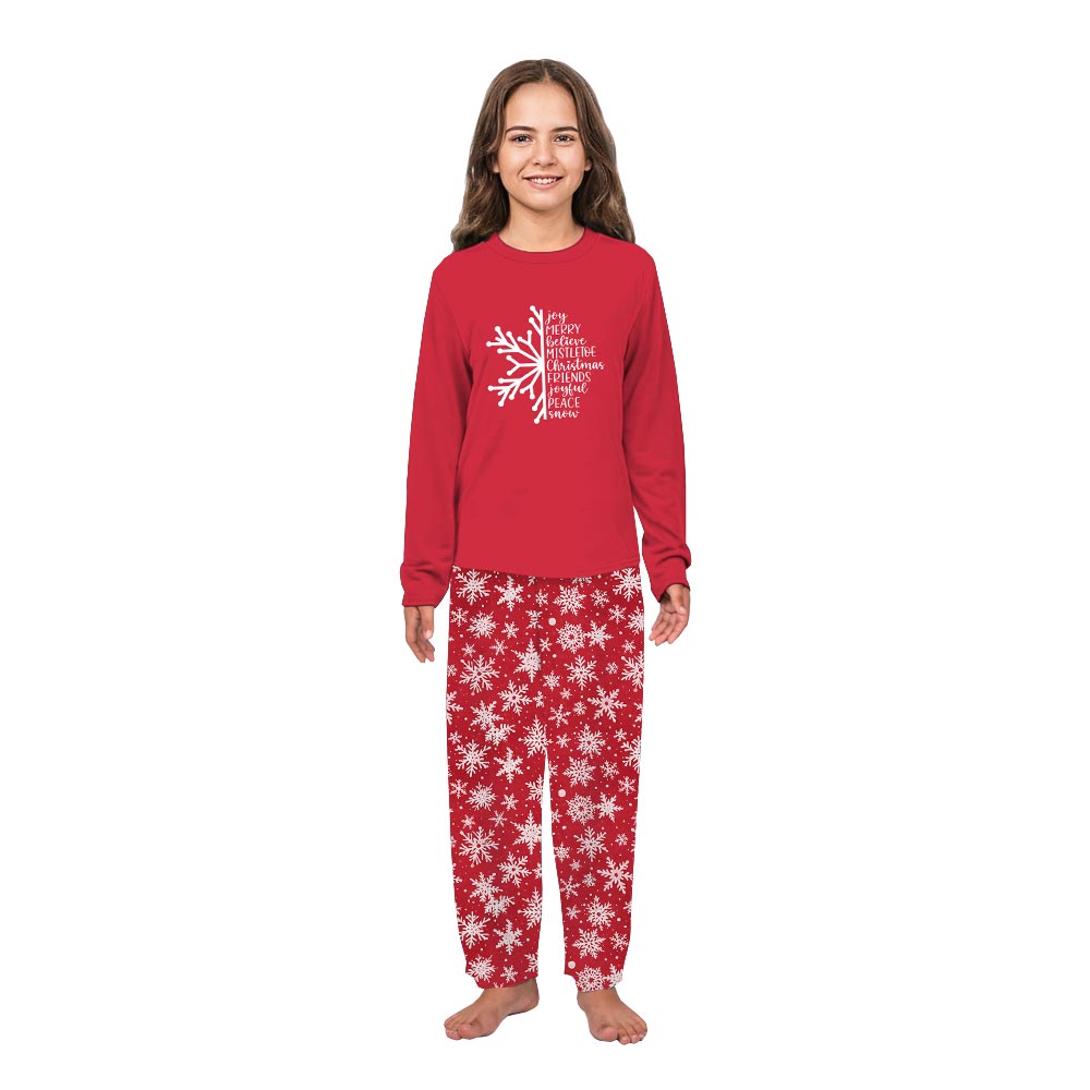 Snowflake Christmas with funny Quote Plus Size Family Pajamas