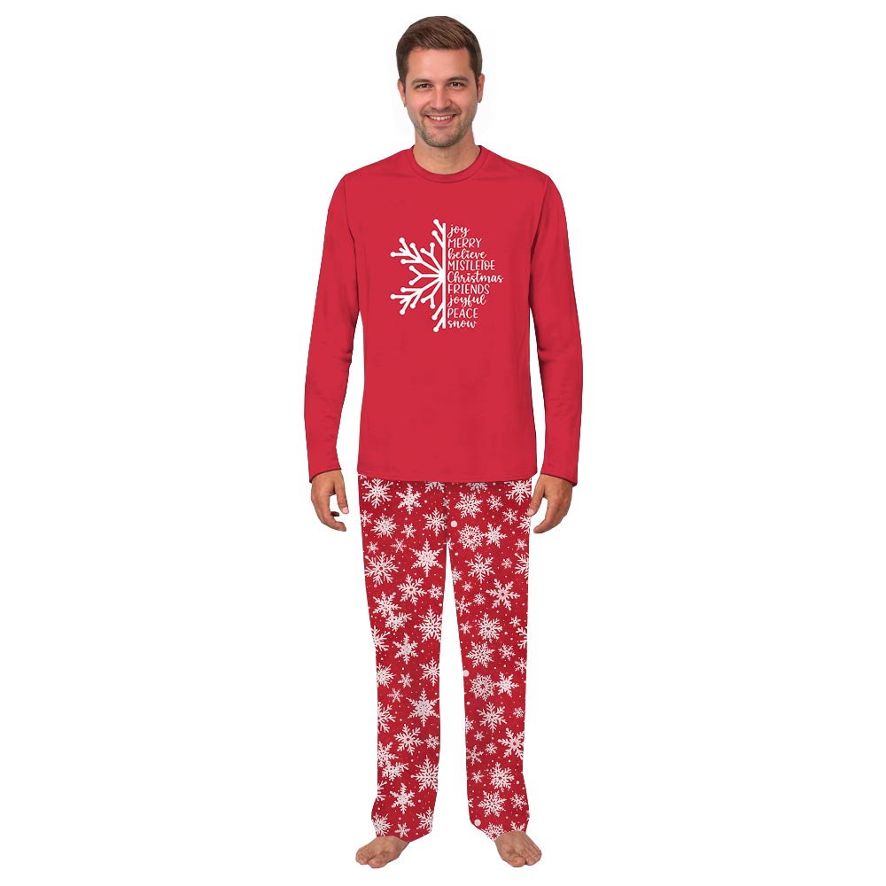 Snowflake Christmas with funny Quote Plus Size Family Pajamas