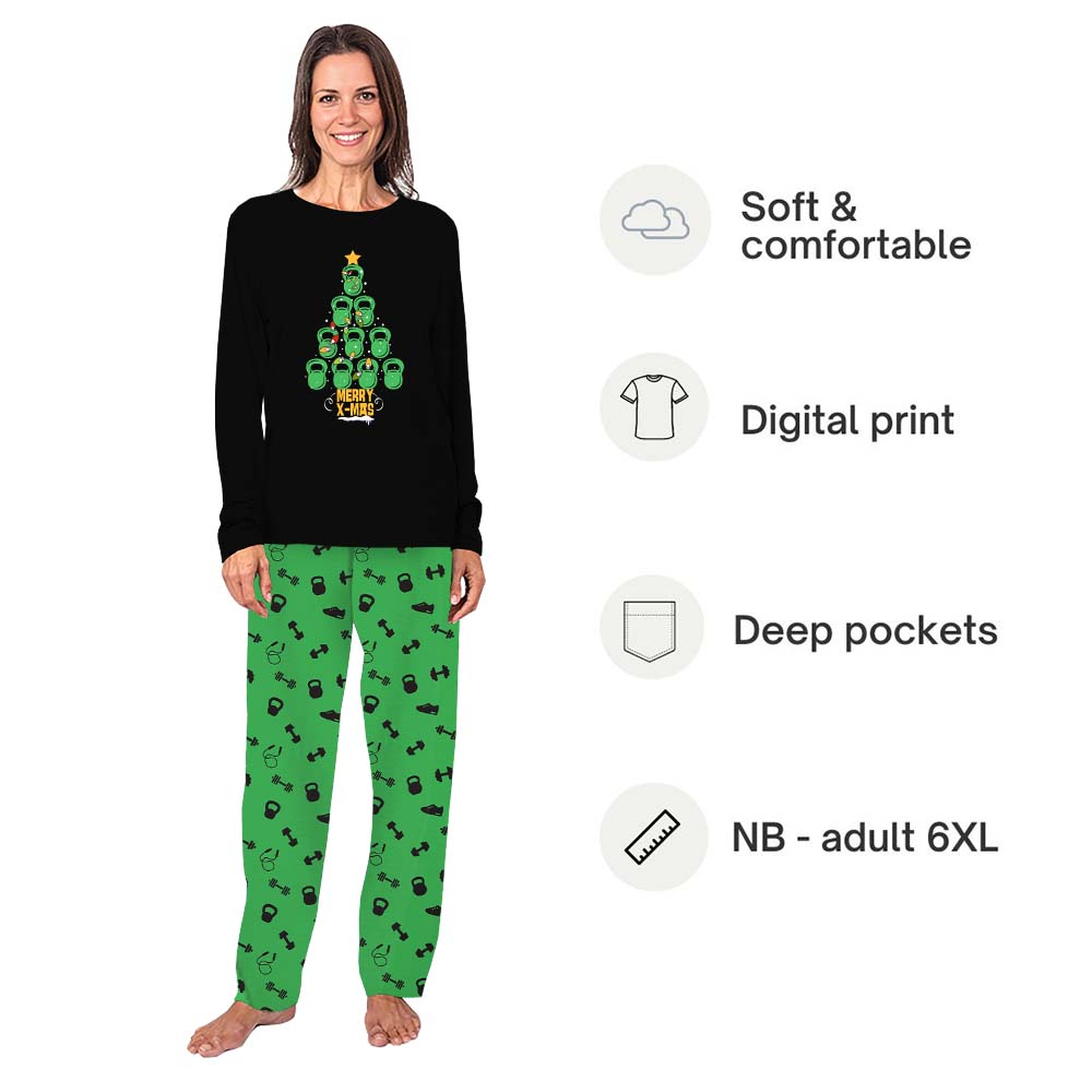 Christmas Workout Family Holiday Pajamas With Plus Size Christmas Workout Family Holiday Pajamas With Plus Size