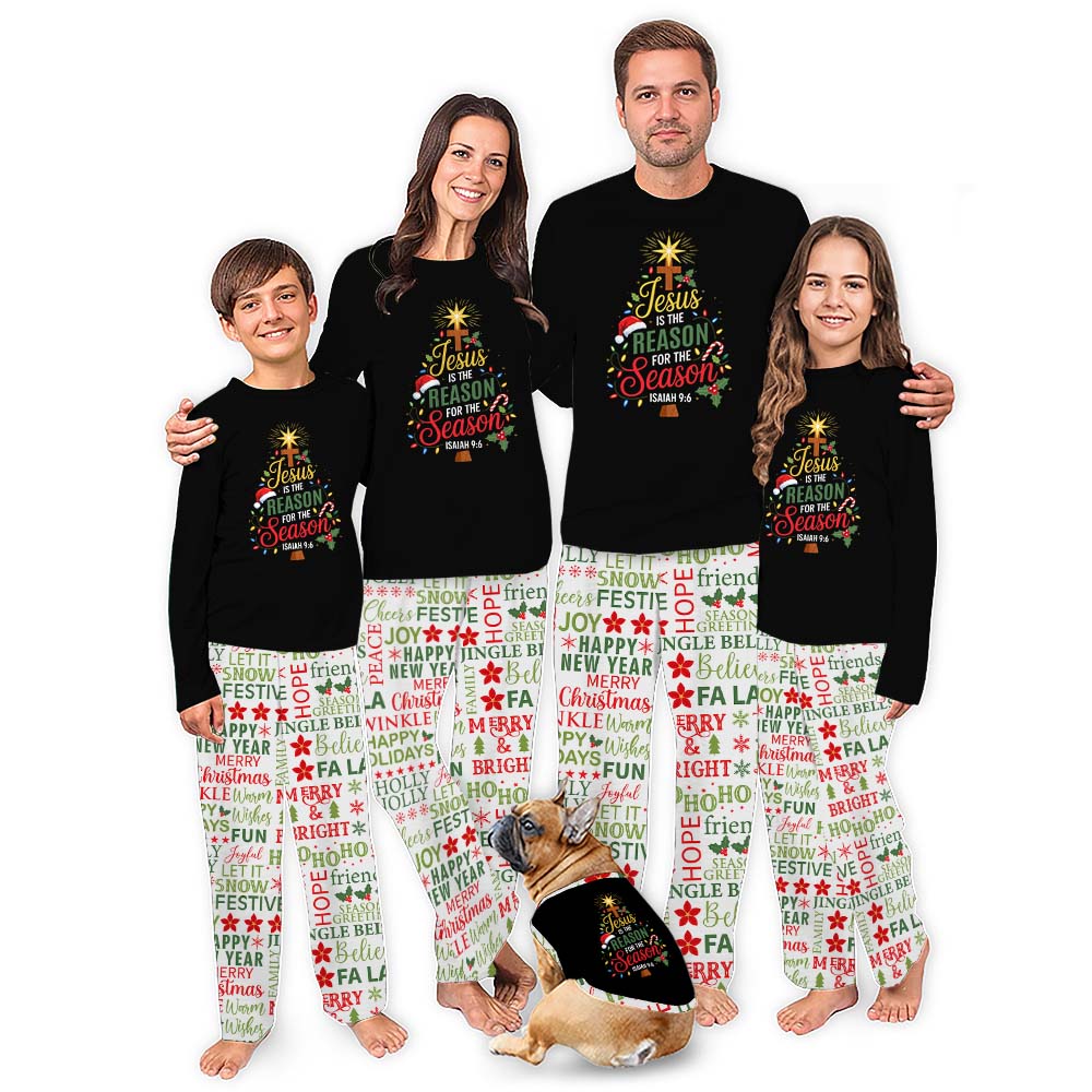Matching Christian Christmas Pjs With Bible Verse Isaiah 9 6 Matching Christian Christmas Pjs With Bible Verse Isaiah 9 6