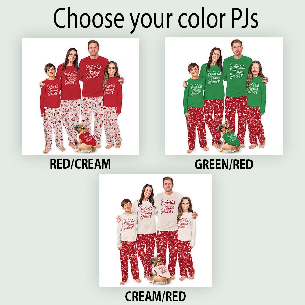Jesus Is The Reason For The Season Matching Christmas Pajamas All Sizes Jesus Is The Reason For The Season Matching Christmas Pajamas All Sizes