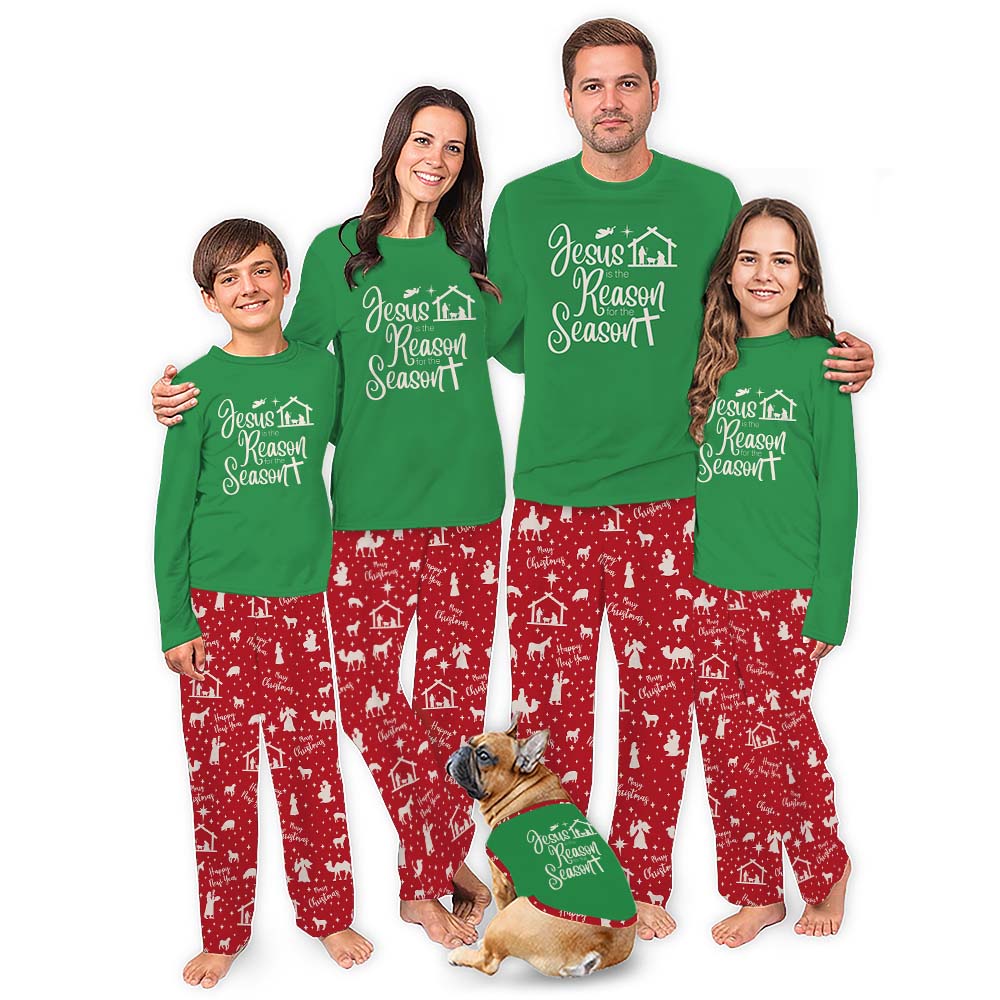 Jesus Is The Reason For The Season Matching Christmas Pajamas All Sizes Jesus Is The Reason For The Season Matching Christmas Pajamas All Sizes