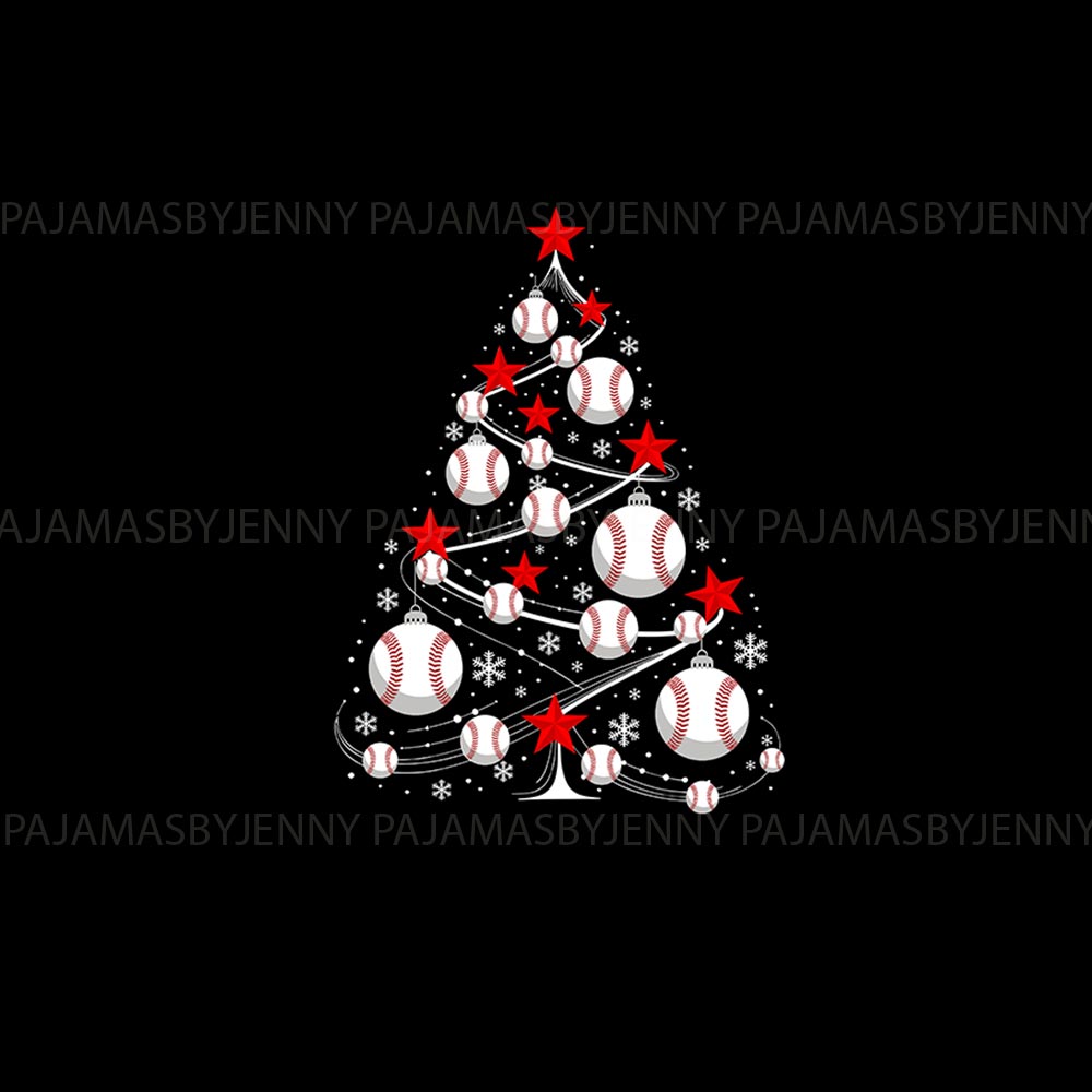 Baseball Themed Christmas Tree Matching Pj Sets Christmas Baseball Themed Christmas Tree Matching Pj Sets Christmas