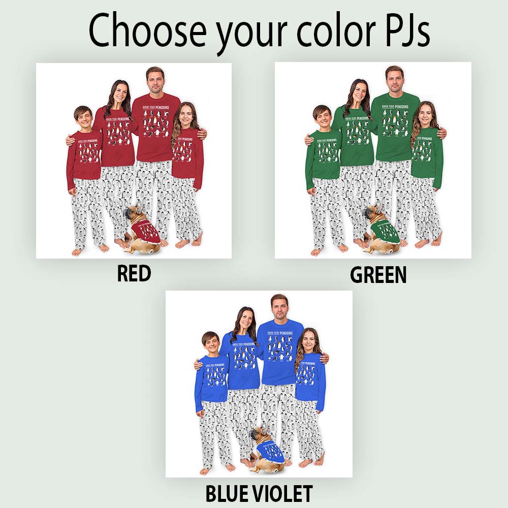 Know Your Penguin Christmas Pajamas Family With Plus Size Know Your Penguin Christmas Pajamas Family With Plus Size