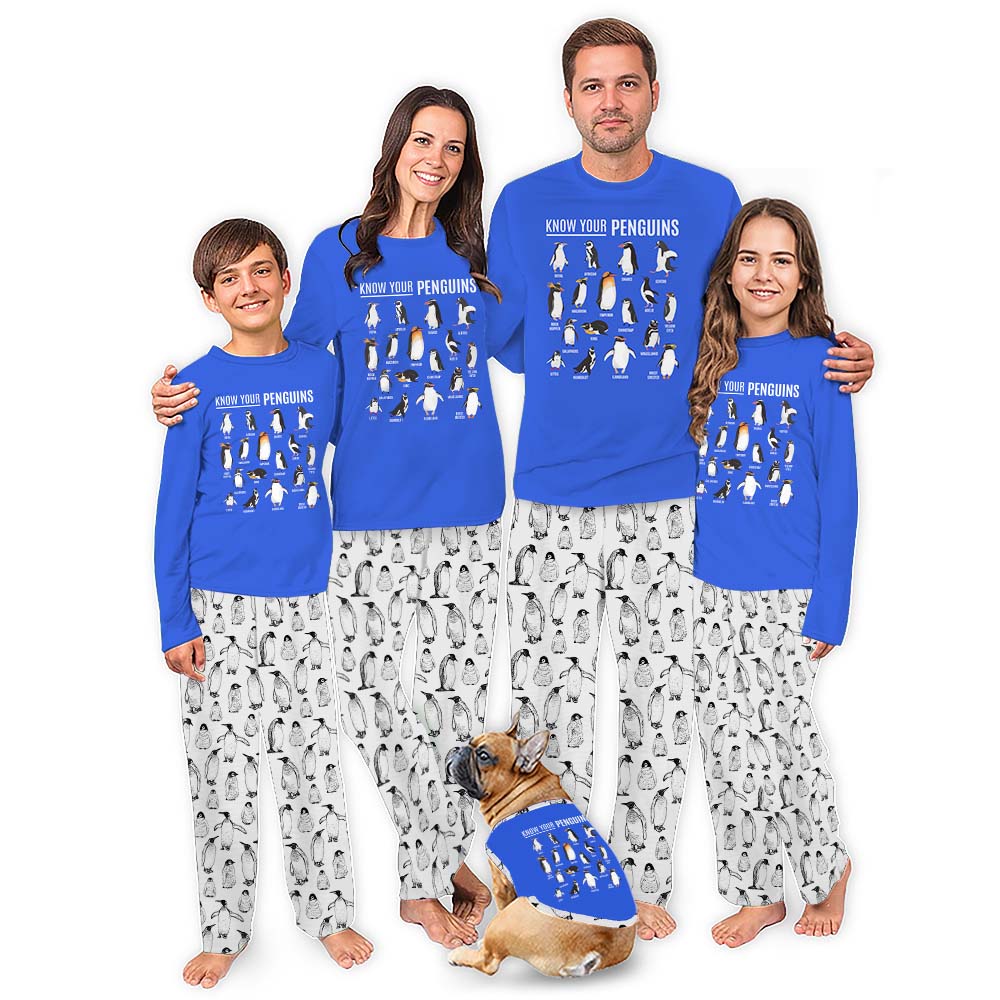 Know Your Penguin Christmas Pajamas Family With Plus Size Know Your Penguin Christmas Pajamas Family With Plus Size