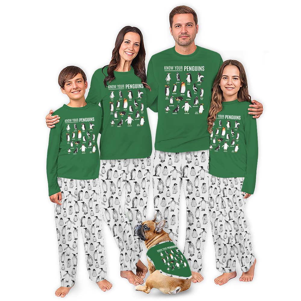 Know Your Penguin Christmas Pajamas Family With Plus Size Know Your Penguin Christmas Pajamas Family With Plus Size