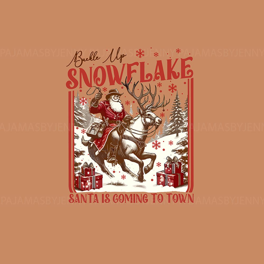 Western Christmas Pajamas Santa Claus Is Coming To Town Western Christmas Pajamas Santa Claus Is Coming To Town