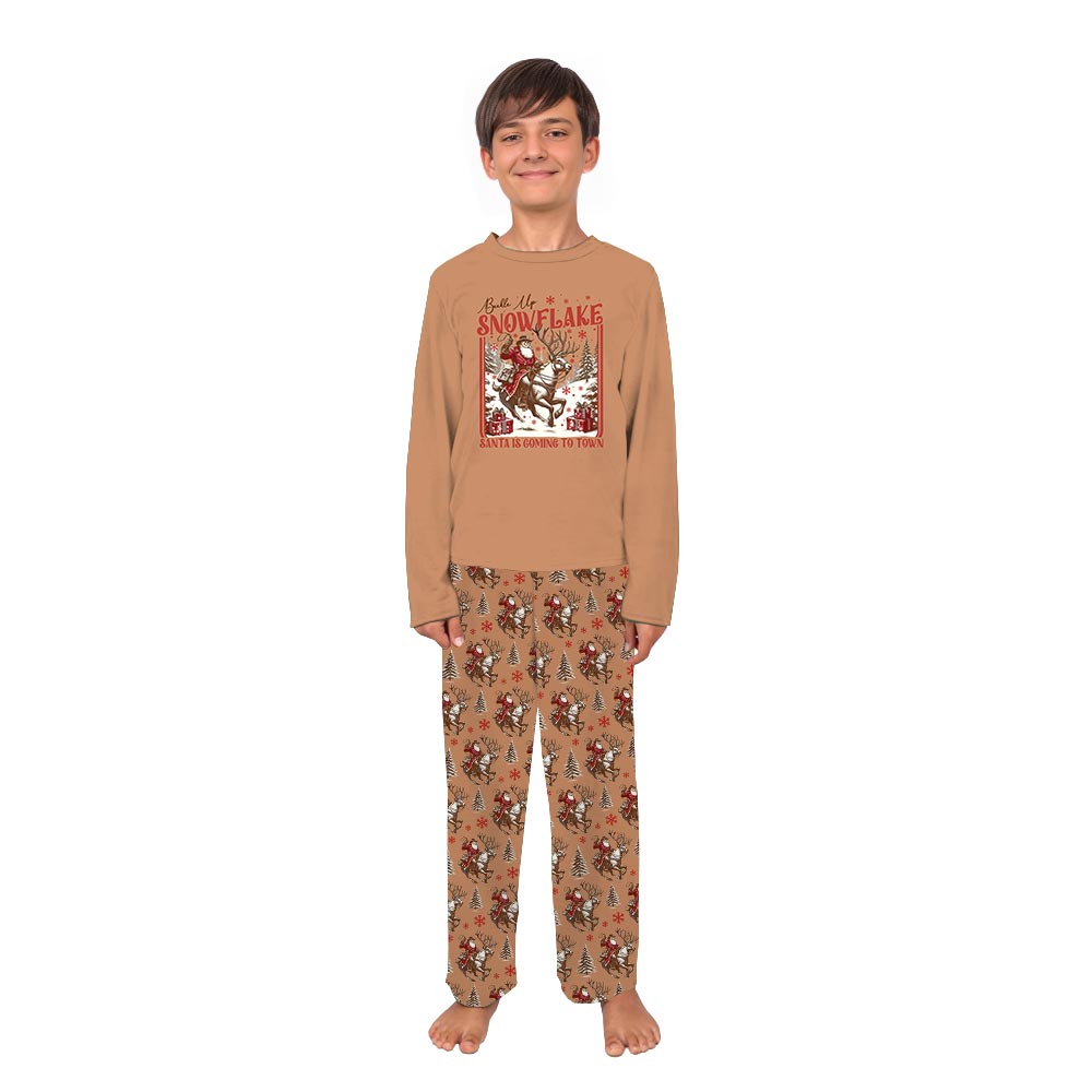 Western Christmas Pajamas Santa Claus Is Coming To Town Western Christmas Pajamas Santa Claus Is Coming To Town