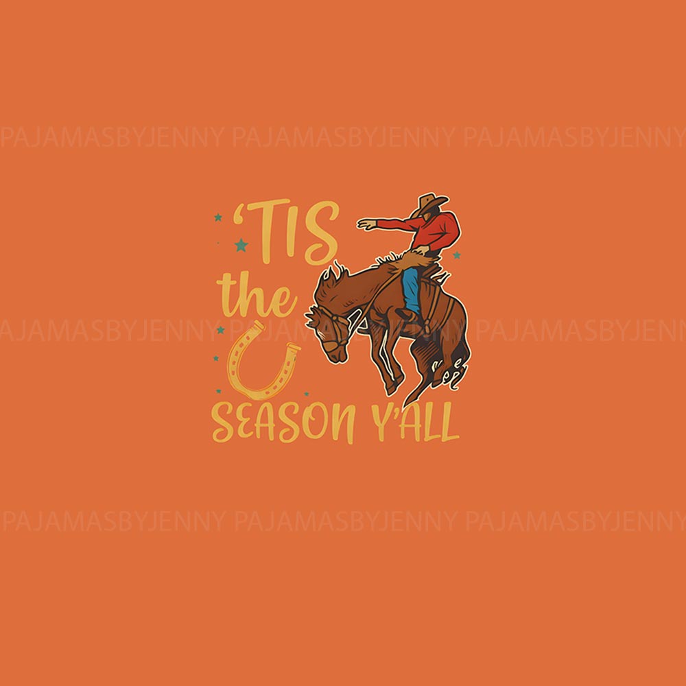Tis The Season Cowboy Santa Western Matching Family Xmas Pjs Tis The Season Cowboy Santa Western Matching Family Xmas Pjs