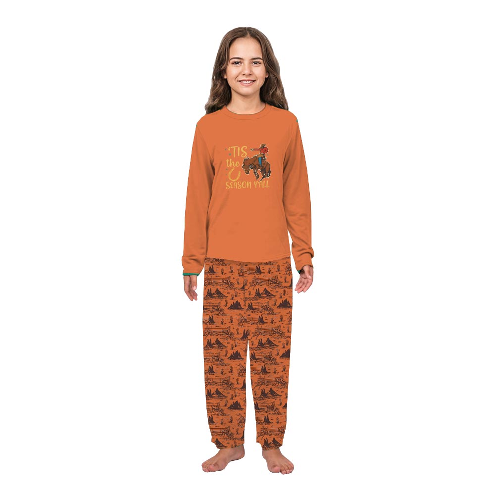 Tis The Season Cowboy Santa Western Matching Family Xmas Pjs Tis The Season Cowboy Santa Western Matching Family Xmas Pjs