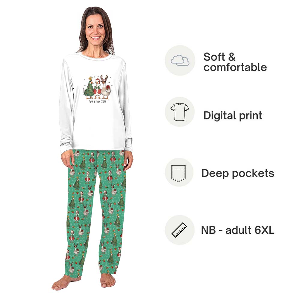 Jolly Goose Christmas Matching Pajamas With Dog Jolly Goose Christmas Matching Pajamas With Dog