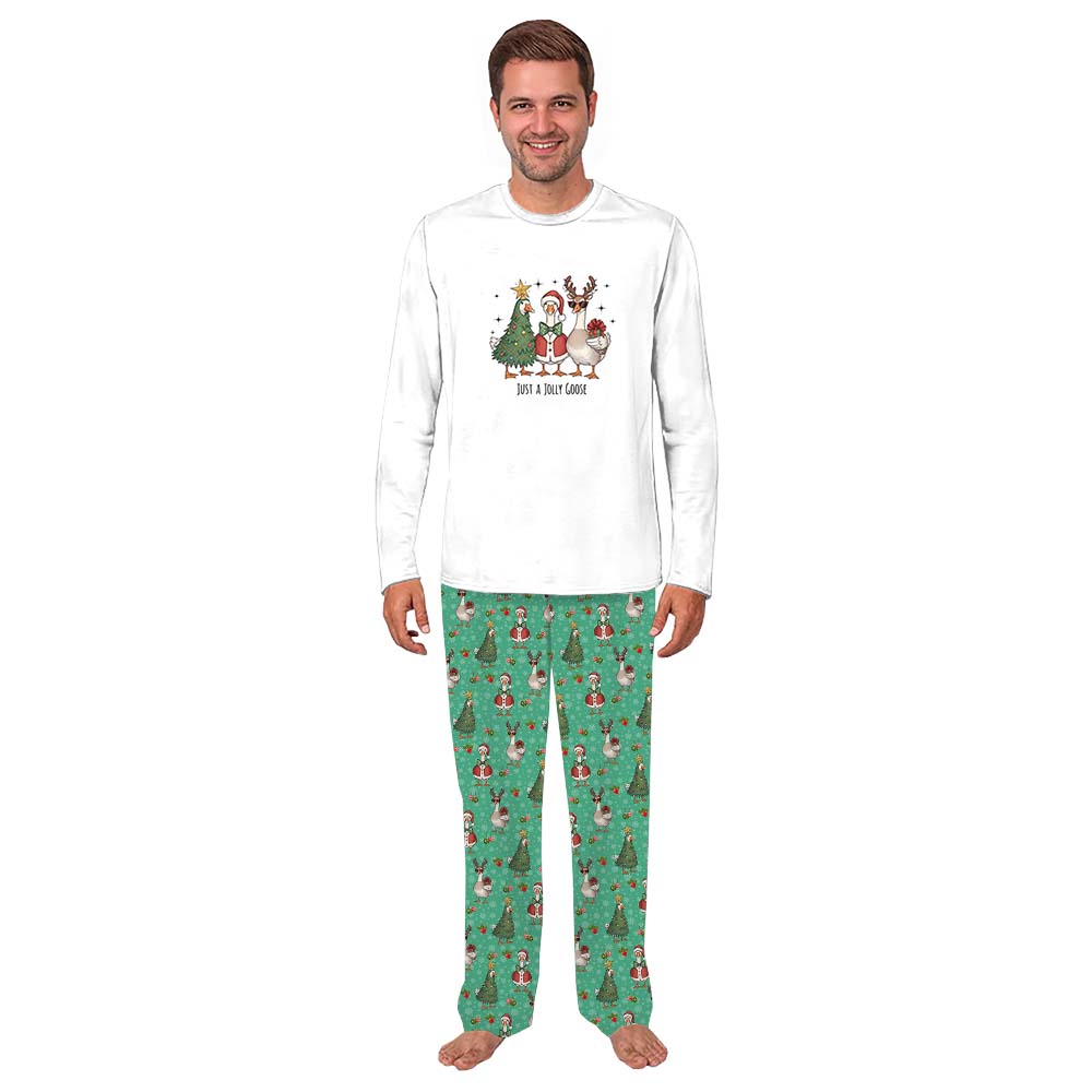 Jolly Goose Christmas Matching Pajamas With Dog Jolly Goose Christmas Matching Pajamas With Dog