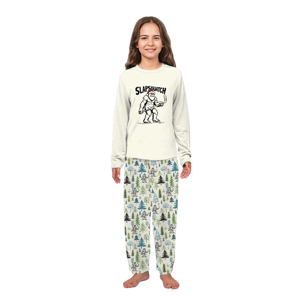Slapsquatch Bigfoot Christmas Matching Family and Dog Pajamas Slapsquatch Bigfoot Christmas Matching Family and Dog Pajamas
