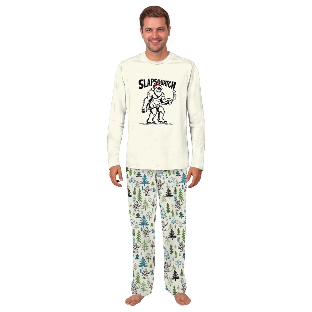 Slapsquatch Bigfoot Christmas Matching Family and Dog Pajamas Slapsquatch Bigfoot Christmas Matching Family and Dog Pajamas