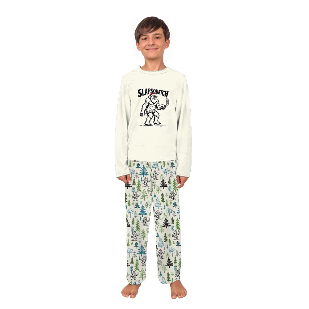 Slapsquatch Bigfoot Christmas Matching Family and Dog Pajamas Slapsquatch Bigfoot Christmas Matching Family and Dog Pajamas