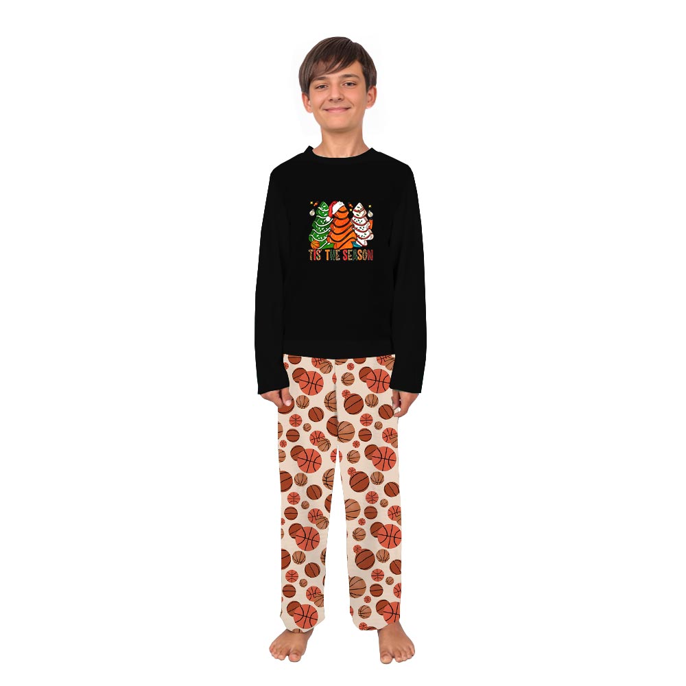 Christmas Basketball Ball Tis The Season Matching Family Jammies Christmas Basketball Ball Tis The Season Matching Family Jammies