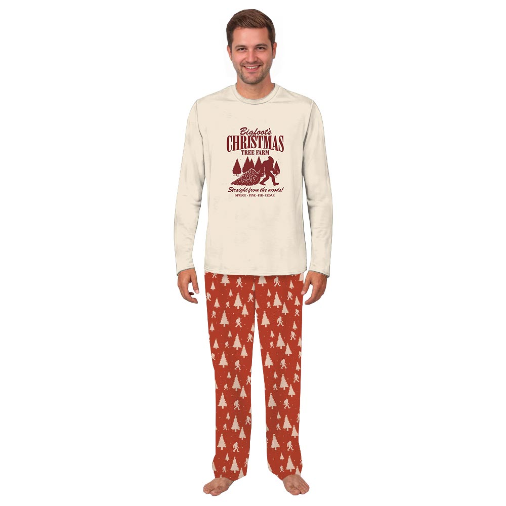 Bigfoot Christmas Tree Farm Holiday Pj Sets For The Family