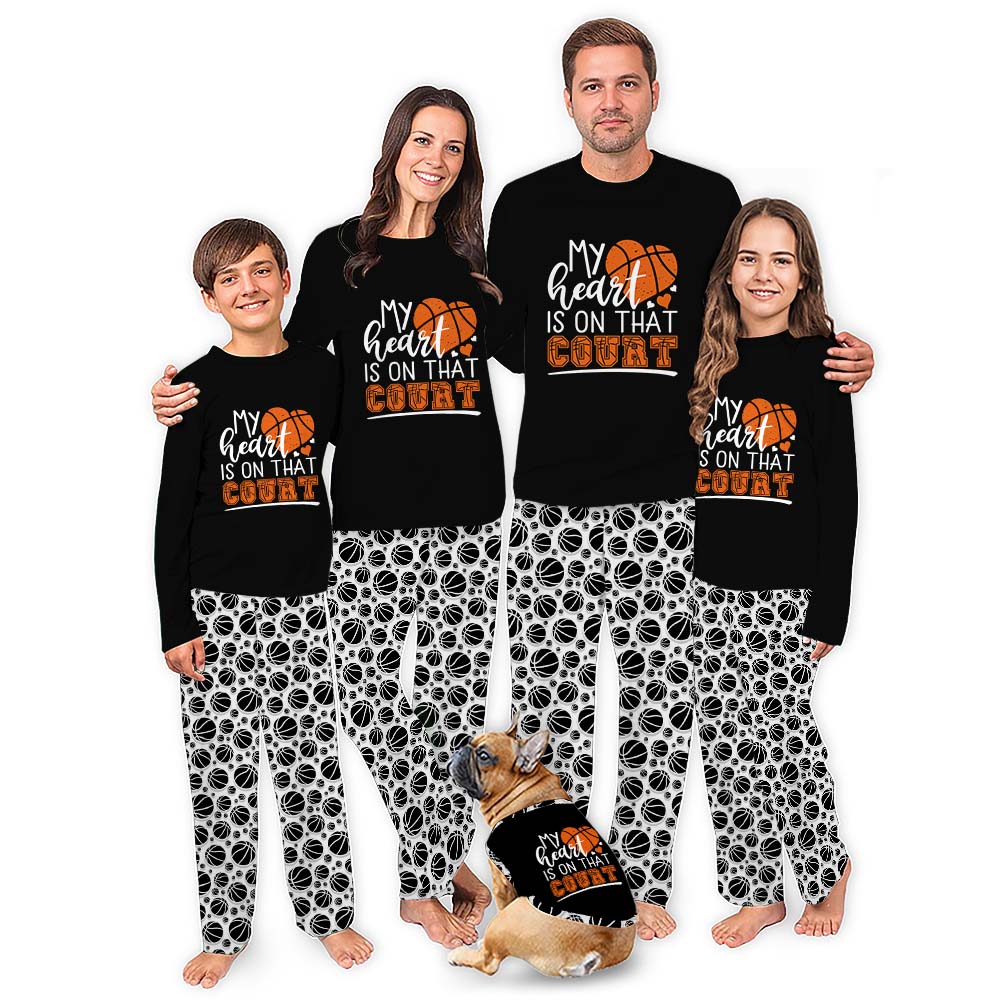 Basketball Passionate Matching Pajamas For The Family For Christmas Basketball Passionate Matching Pajamas For The Family For Christmas