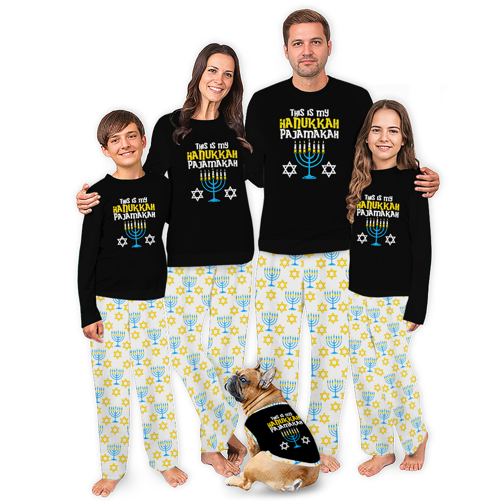 This Is My Hanukkah Pajamas Matching Christmas Family And Dog