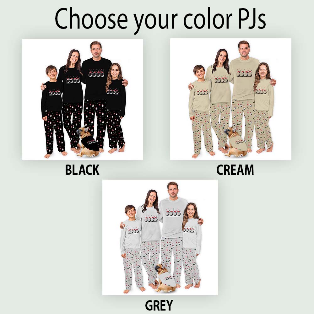 Golf Cute Family Christmas Pajamas With Plus Size